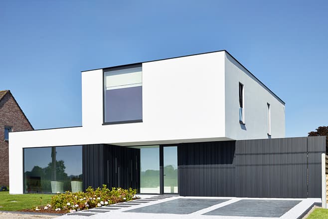 Vertikale Aluminium-Fassadenverkleidung